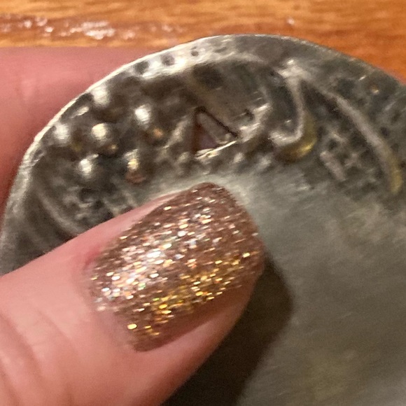 Antique silver plated decorative heart shaped ornament/pendant (Vintage style) - Picture 14 of 16